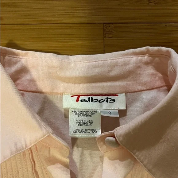Talbots Pink Blouse - Picture 3 of 4